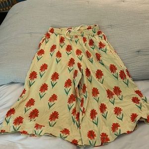Bobo Choses Girls Gaucho Pants Sz 6/7